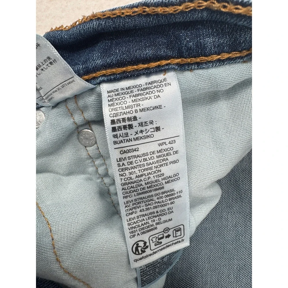 Levis 559 Relaxed Straight Fit Jeans Mens 38x30 Blue Denim Workwear Baggy